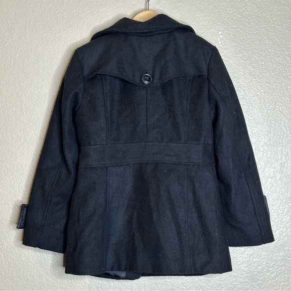 Velvet Chic Black Pea Coat Size 5 - Picture 2 of 5